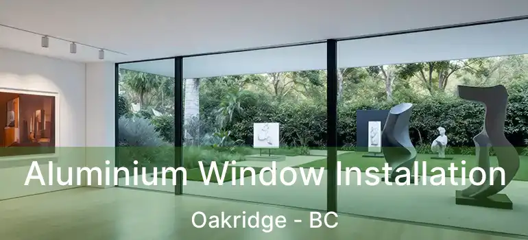  Aluminium Window Installation Oakridge - BC