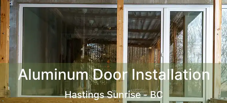  Aluminum Door Installation Hastings Sunrise - BC