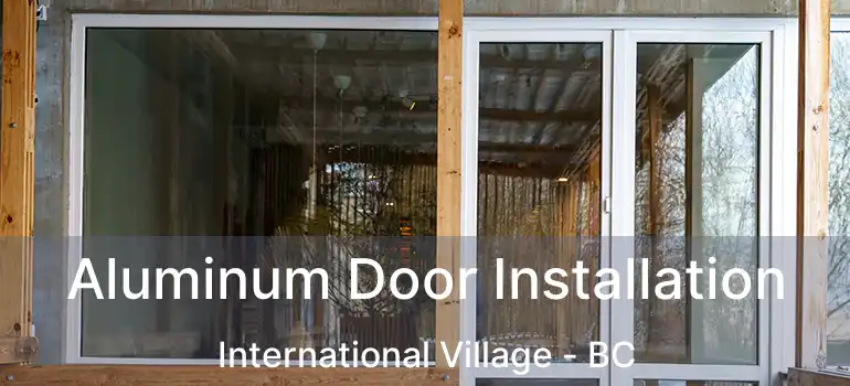  Aluminum Door Installation International Village - BC