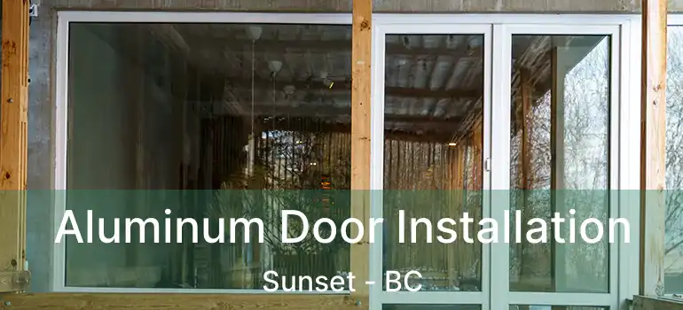  Aluminum Door Installation Sunset - BC