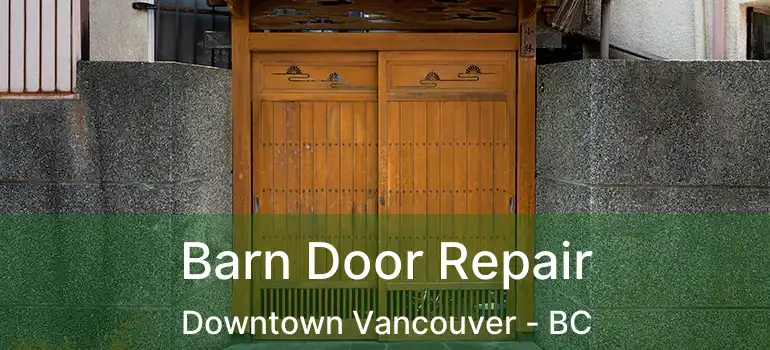  Barn Door Repair Downtown Vancouver - BC