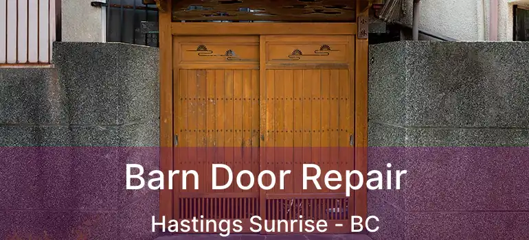  Barn Door Repair Hastings Sunrise - BC