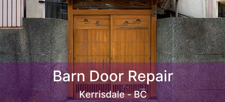  Barn Door Repair Kerrisdale - BC