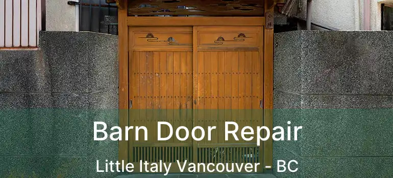  Barn Door Repair Little Italy Vancouver - BC