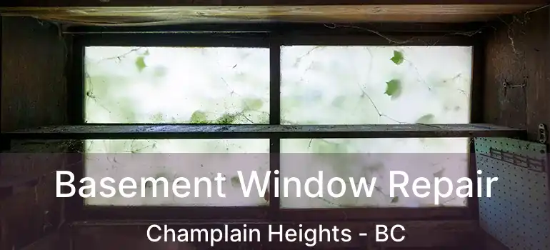  Basement Window Repair Champlain Heights - BC