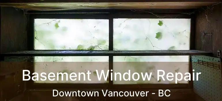  Basement Window Repair Downtown Vancouver - BC