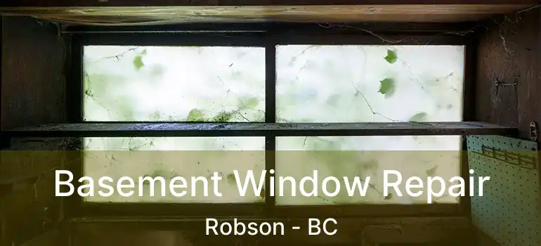  Basement Window Repair Robson - BC