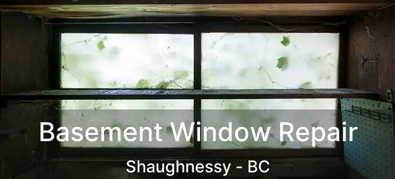  Basement Window Repair Shaughnessy - BC