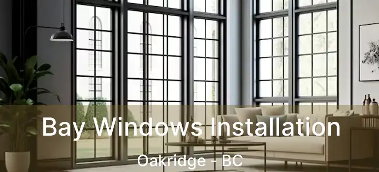  Bay Windows Installation Oakridge - BC