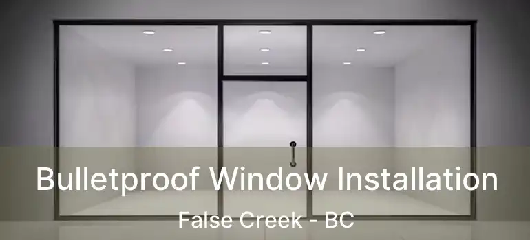  Bulletproof Window Installation False Creek - BC