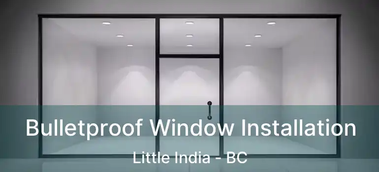  Bulletproof Window Installation Little India - BC