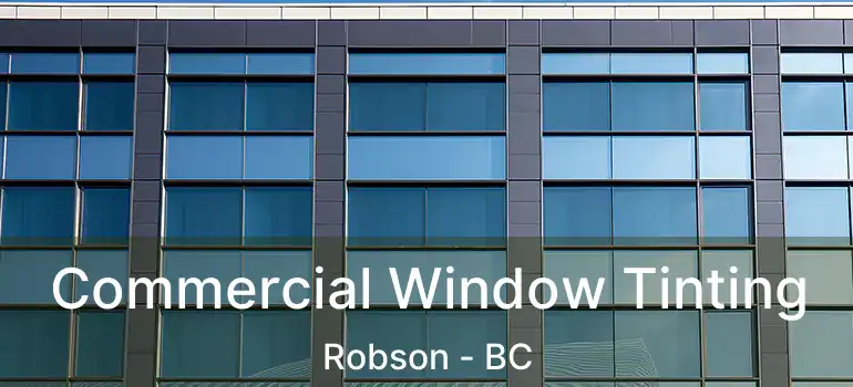  Commercial Window Tinting Robson - BC