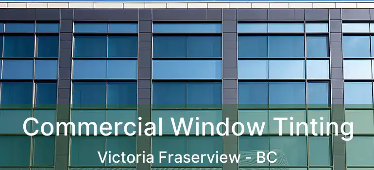  Commercial Window Tinting Victoria Fraserview - BC