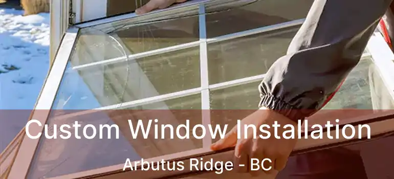  Custom Window Installation Arbutus Ridge - BC