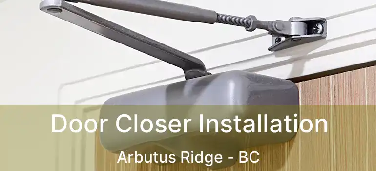 Door Closer Installation Arbutus Ridge - BC