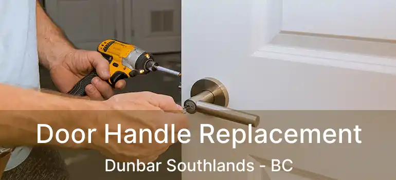  Door Handle Replacement Dunbar Southlands - BC