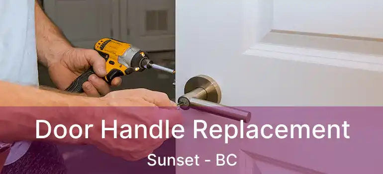  Door Handle Replacement Sunset - BC
