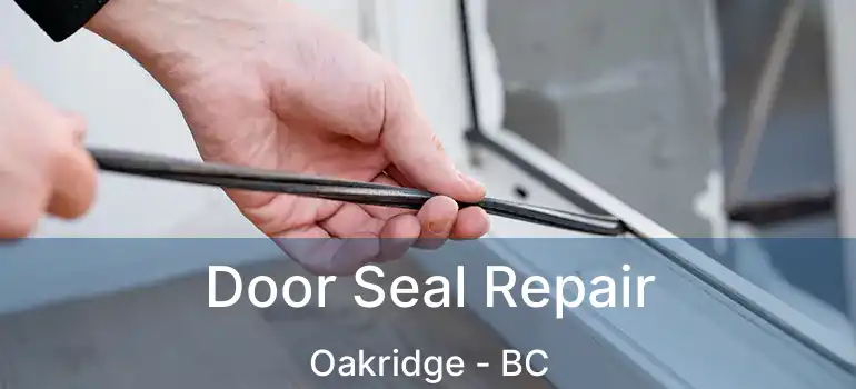  Door Seal Repair Oakridge - BC