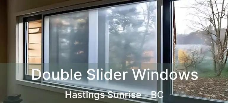  Double Slider Windows Hastings Sunrise - BC