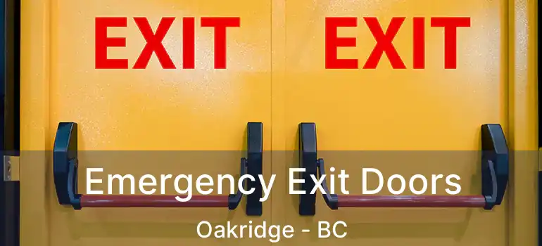  Emergency Exit Doors Oakridge - BC