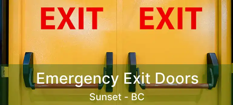  Emergency Exit Doors Sunset - BC