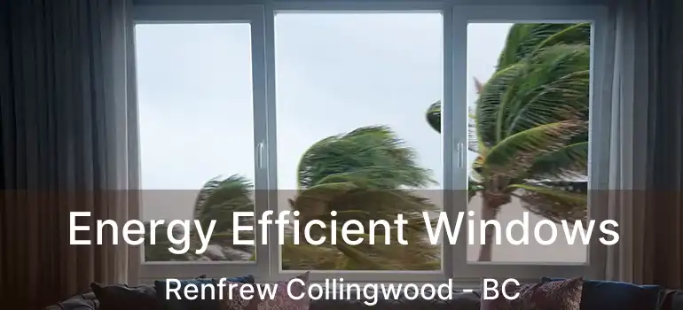  Energy Efficient Windows Renfrew Collingwood - BC