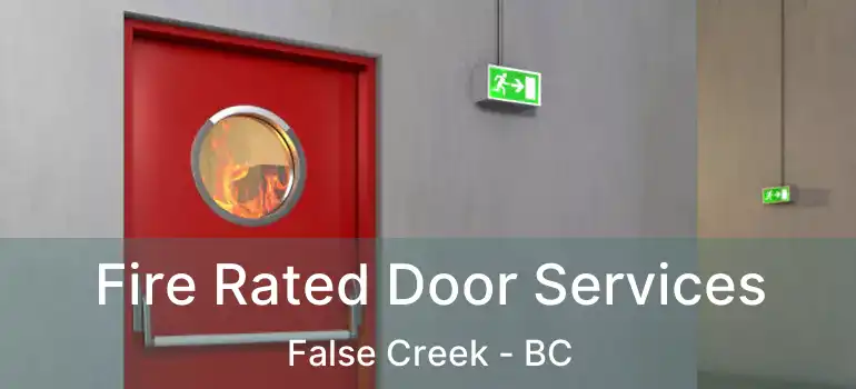  Fire Rated Door Services False Creek - BC