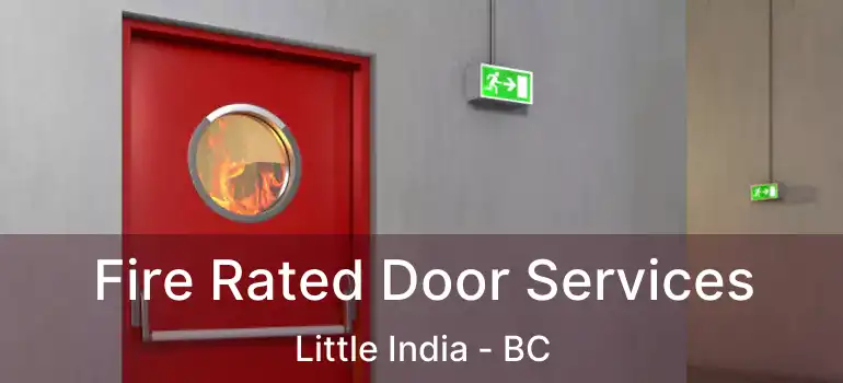  Fire Rated Door Services Little India - BC