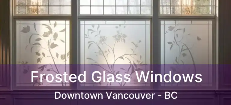  Frosted Glass Windows Downtown Vancouver - BC