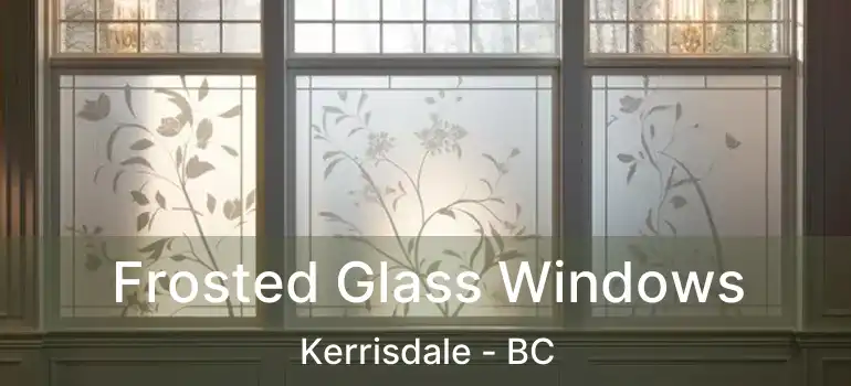  Frosted Glass Windows Kerrisdale - BC
