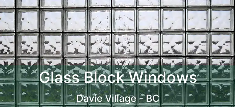  Glass Block Windows Davie Village - BC