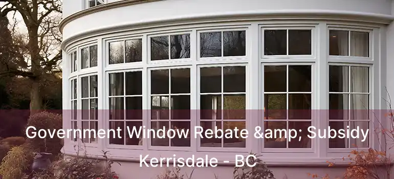  Government Window Rebate & Subsidy Kerrisdale - BC
