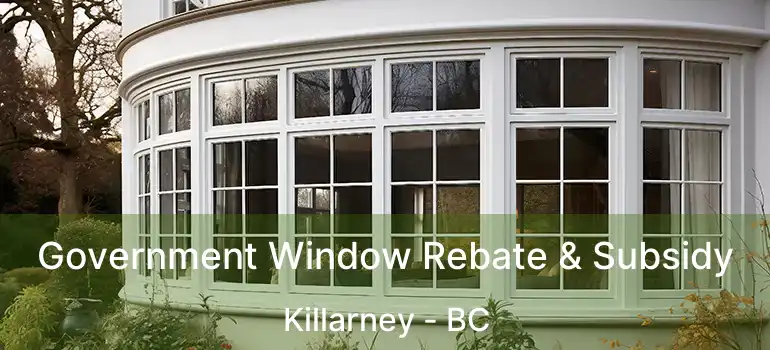  Government Window Rebate & Subsidy Killarney - BC