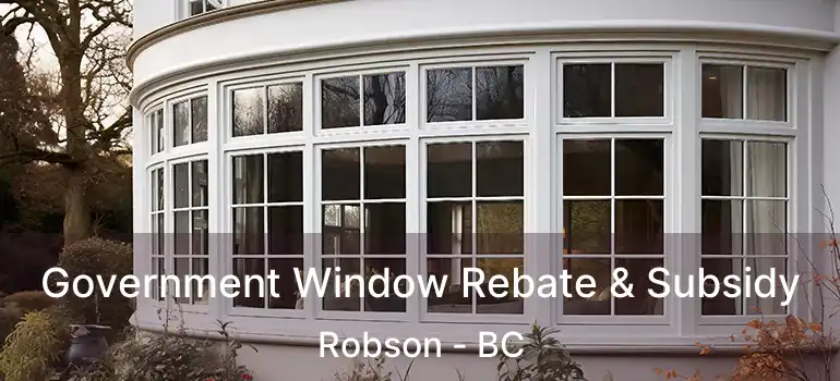  Government Window Rebate & Subsidy Robson - BC