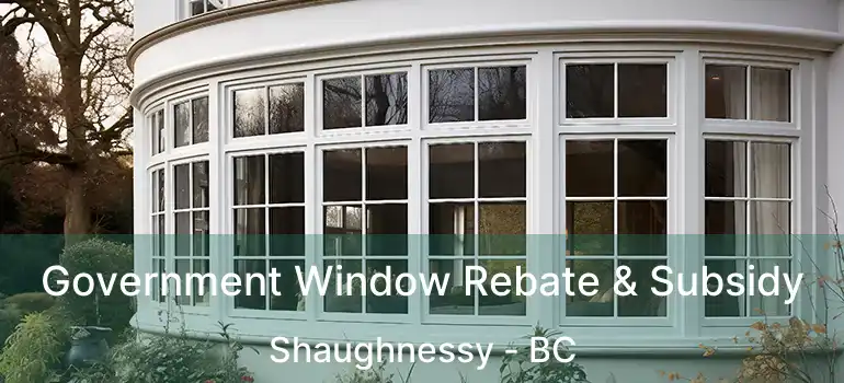  Government Window Rebate & Subsidy Shaughnessy - BC