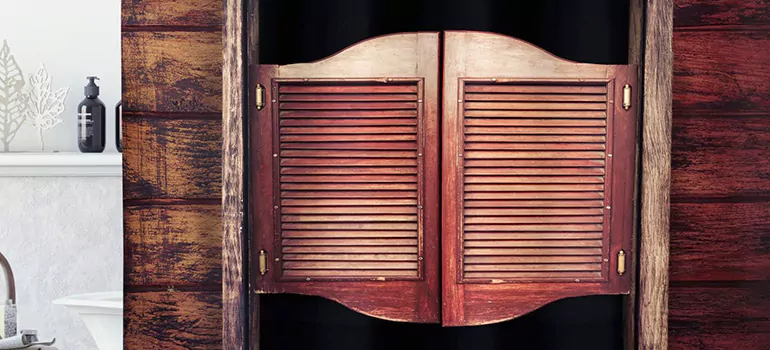 Installing Saloon Door Hinges in Vancouver, BC