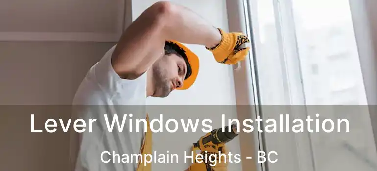  Lever Windows Installation Champlain Heights - BC