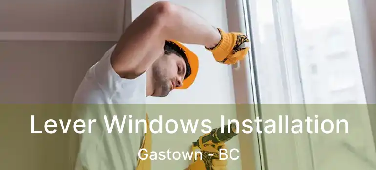  Lever Windows Installation Gastown - BC