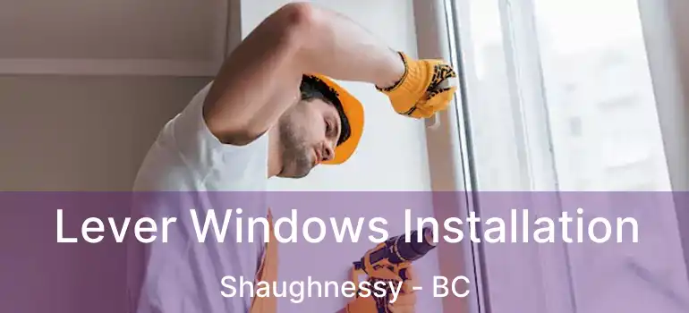  Lever Windows Installation Shaughnessy - BC