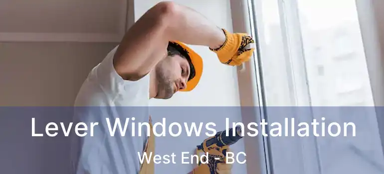  Lever Windows Installation West End - BC