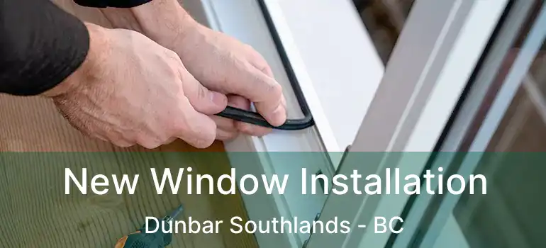  New Window Installation Dunbar Southlands - BC