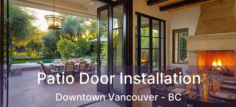  Patio Door Installation Downtown Vancouver - BC