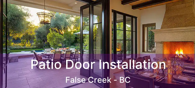  Patio Door Installation False Creek - BC