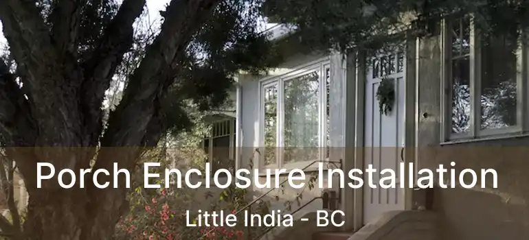  Porch Enclosure Installation Little India - BC