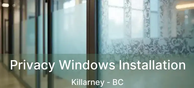  Privacy Windows Installation Killarney - BC