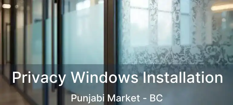  Privacy Windows Installation Punjabi Market - BC