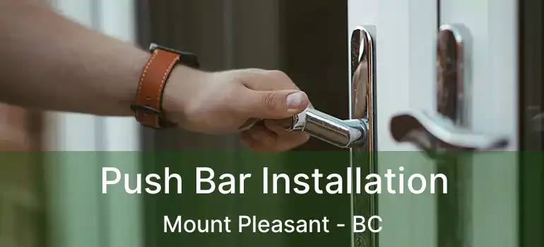  Push Bar Installation Mount Pleasant - BC