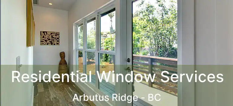  Residential Window Services Arbutus Ridge - BC