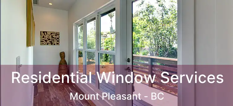  Residential Window Services Mount Pleasant - BC