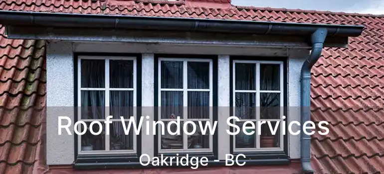  Roof Window Services Oakridge - BC